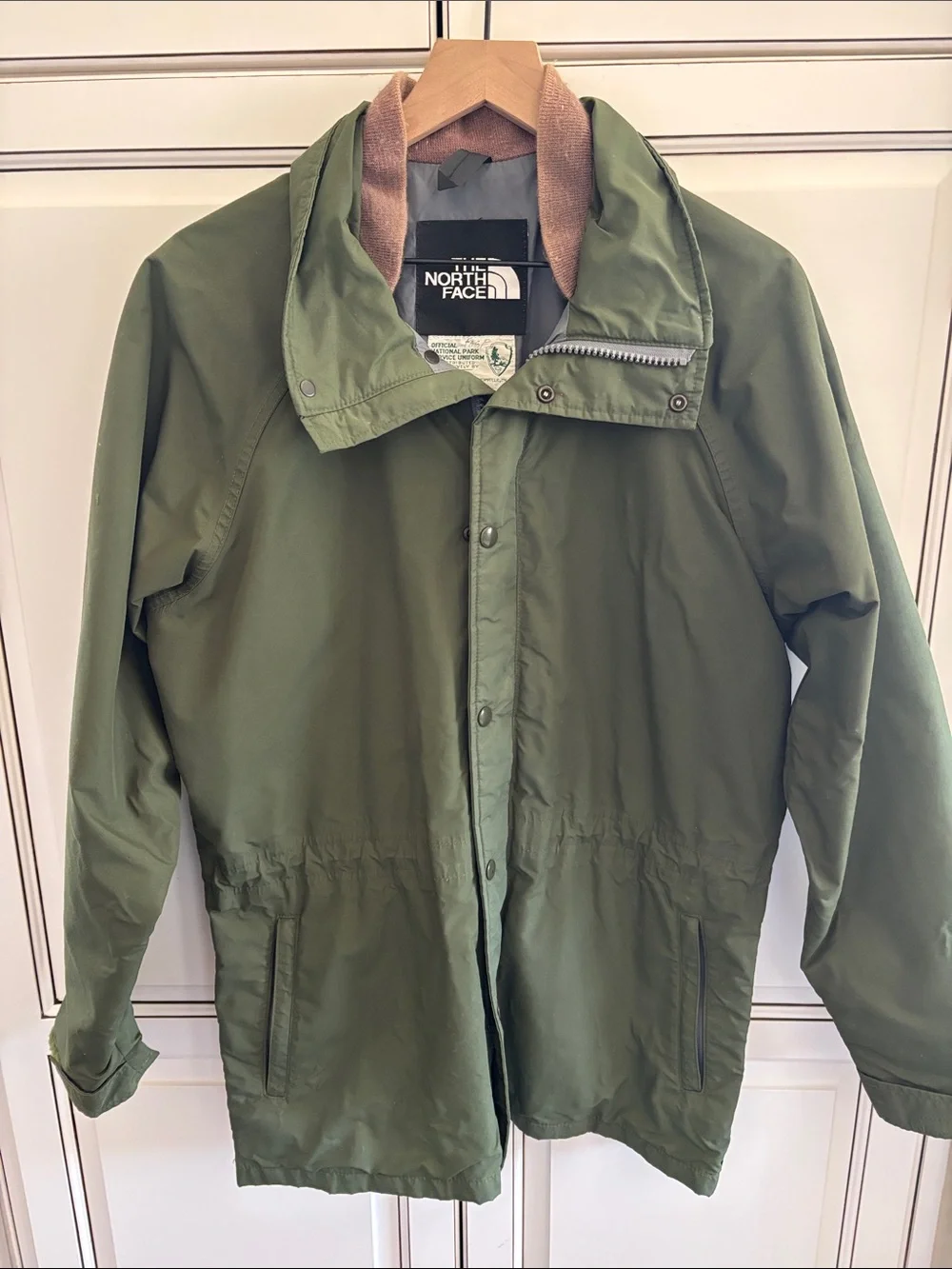Vintage North Face Jacket National Parks Goretex USA‎ Field Green Mens Medium
